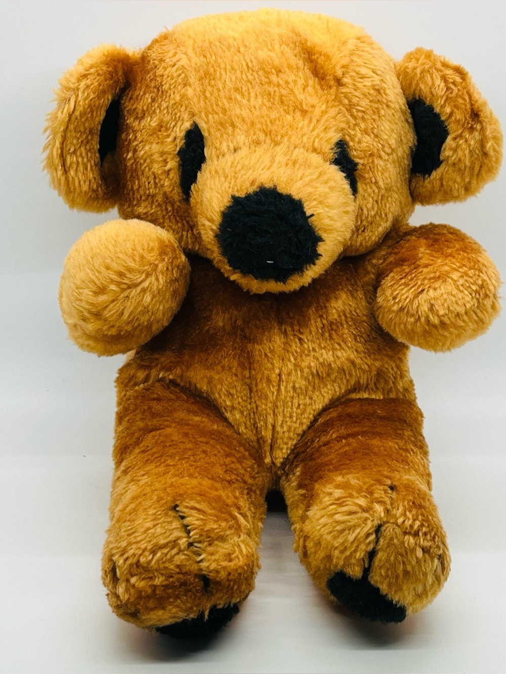 Vintage Interpur Brown Teddy Bear Stuffed Plush 12”